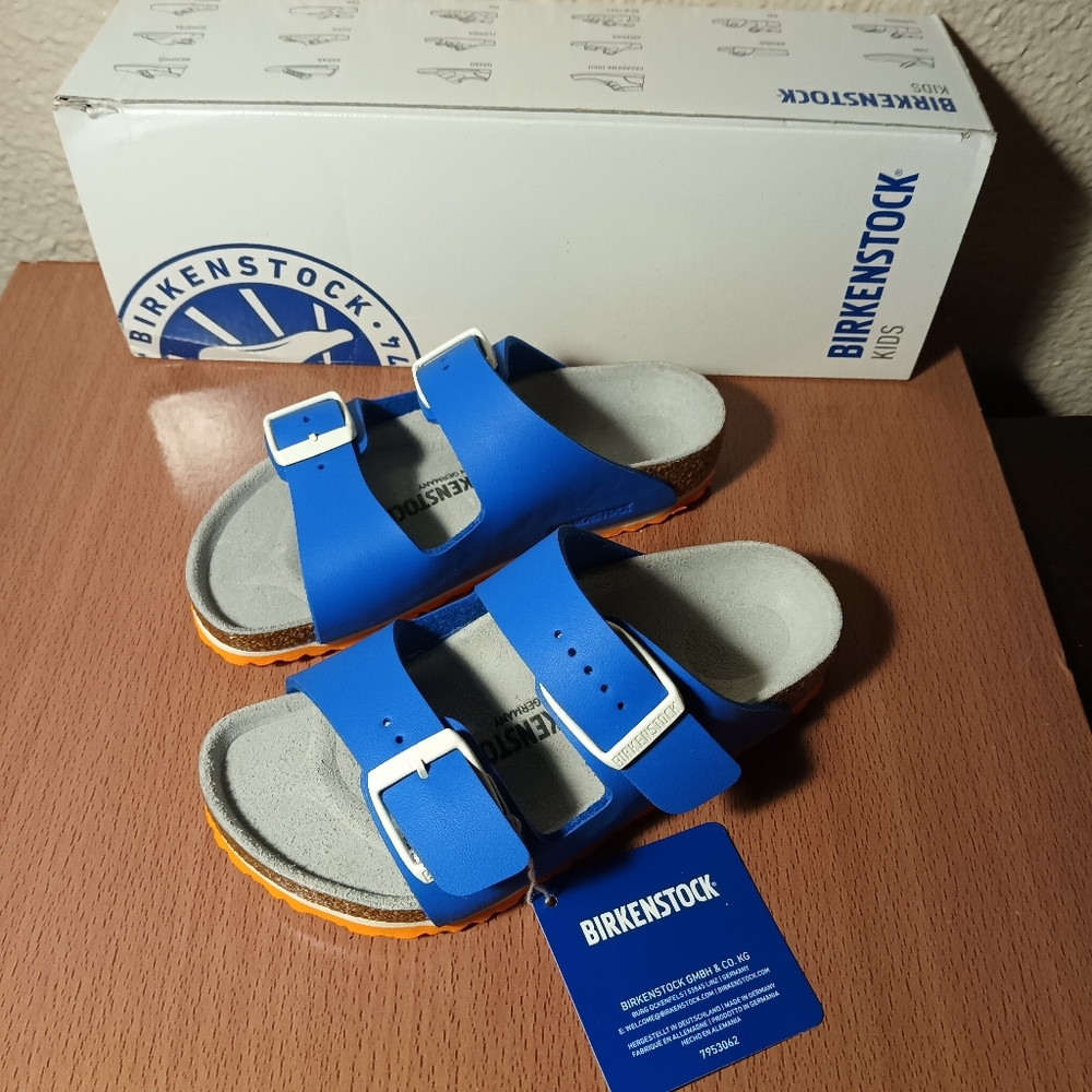 Kid's Blue Birkenstock Sandals Blue New In Box